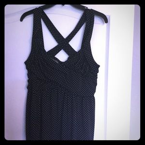 Torrid polka dot scrunch crisscross top!